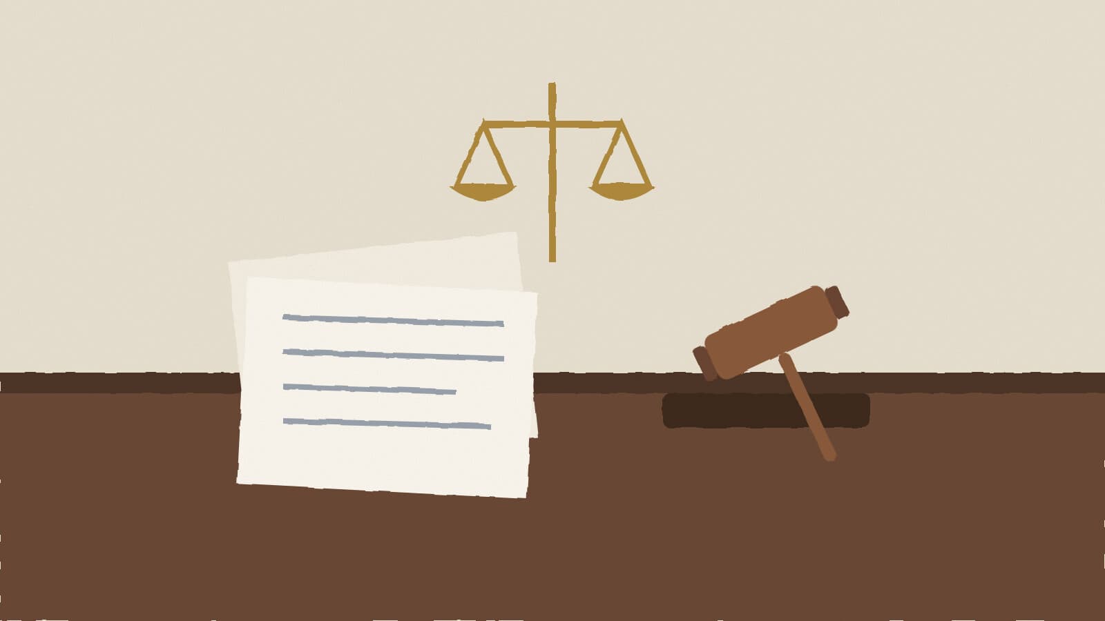 Legal papers and gavel - illustration, Jake Team LLC