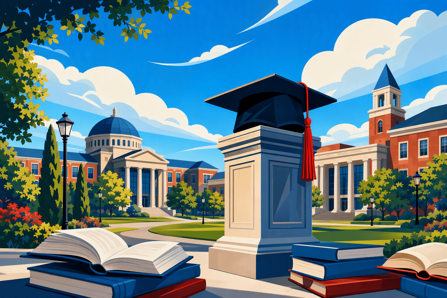 College degree pathways - illustration, Jake Team LLC