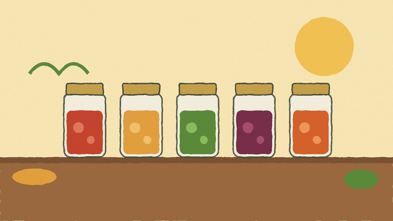 Home canning class jars - illustration, Jake Team LLC