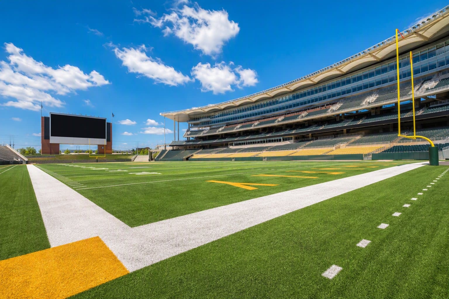 Empty stadium turf - illustration, Jake Team LLC