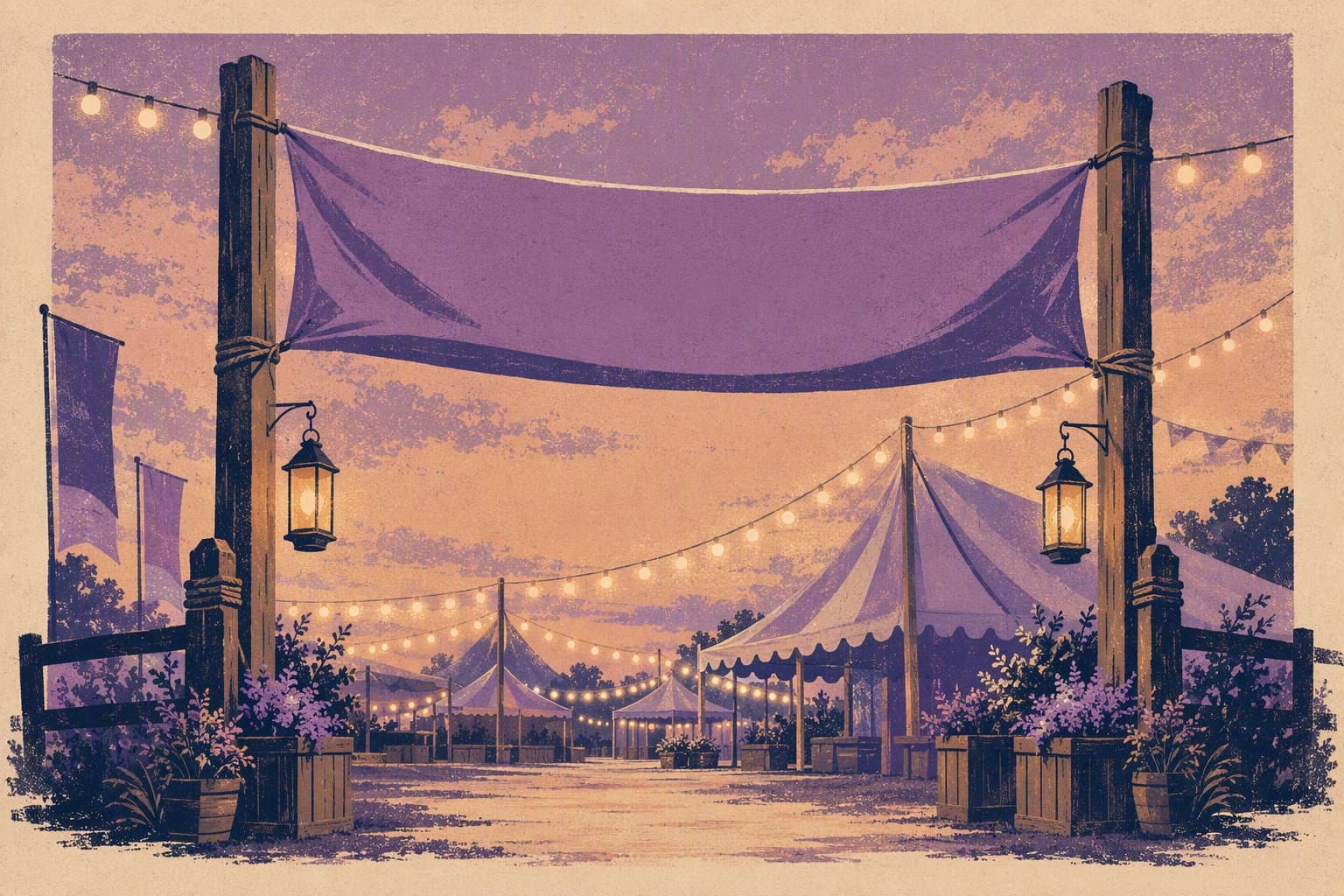Purple awareness fair - illustration, Jake Team LLC