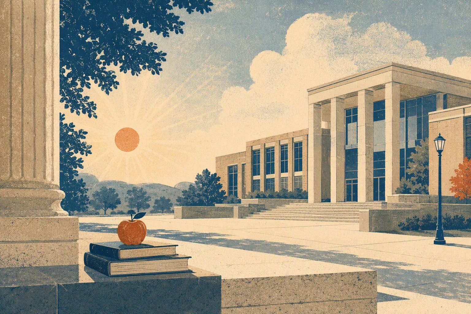 New Campus Construction - illustration, Jake Team LLC