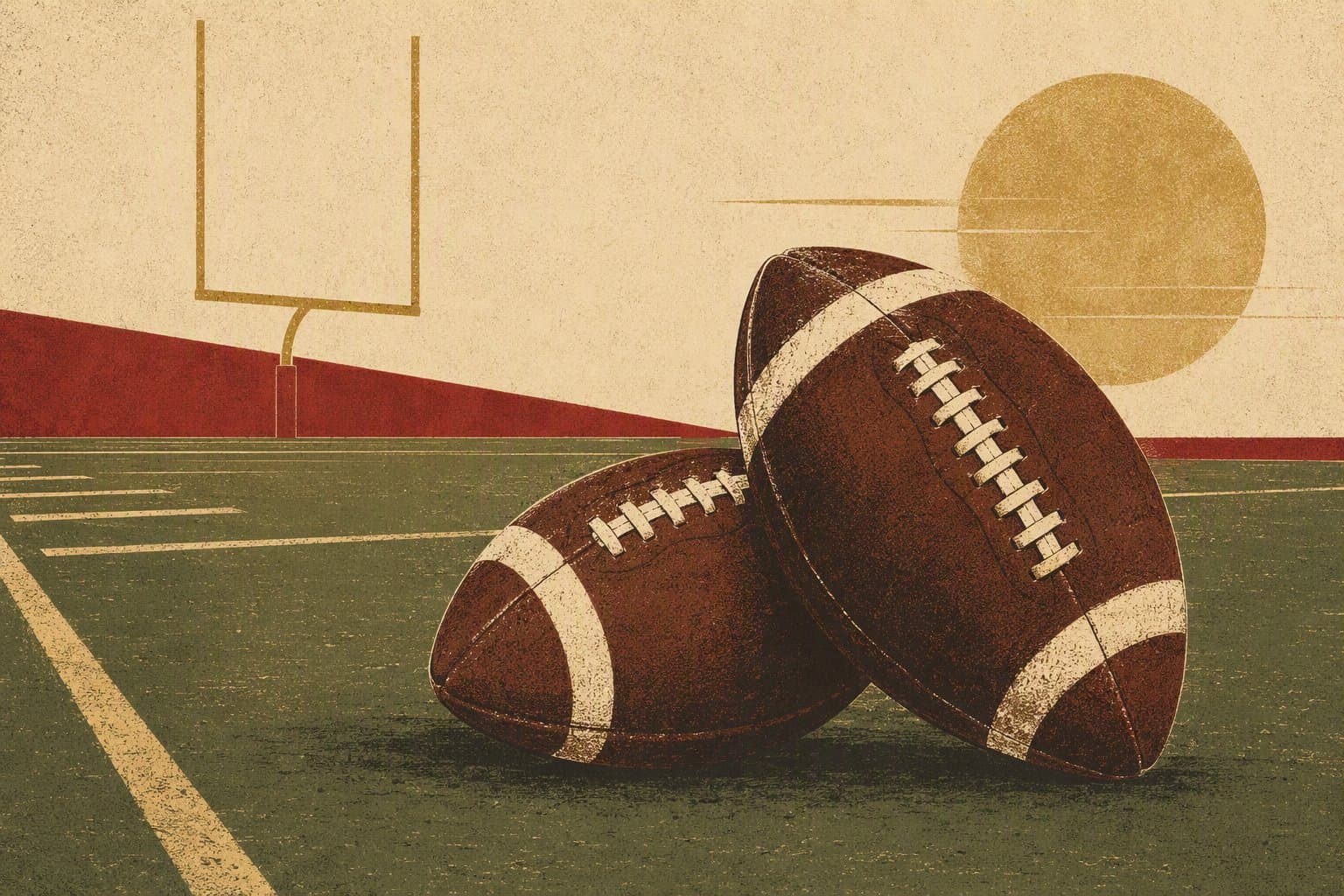football rivalry - illustration, Jake Team LLC
