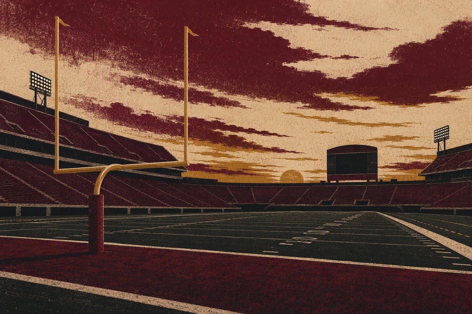 Empty Stadium - illustration, Jake Team LLC