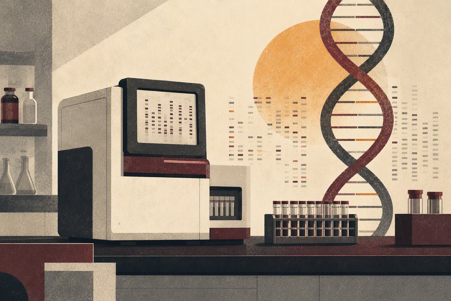 genomics research - illustration, Jake Team LLC