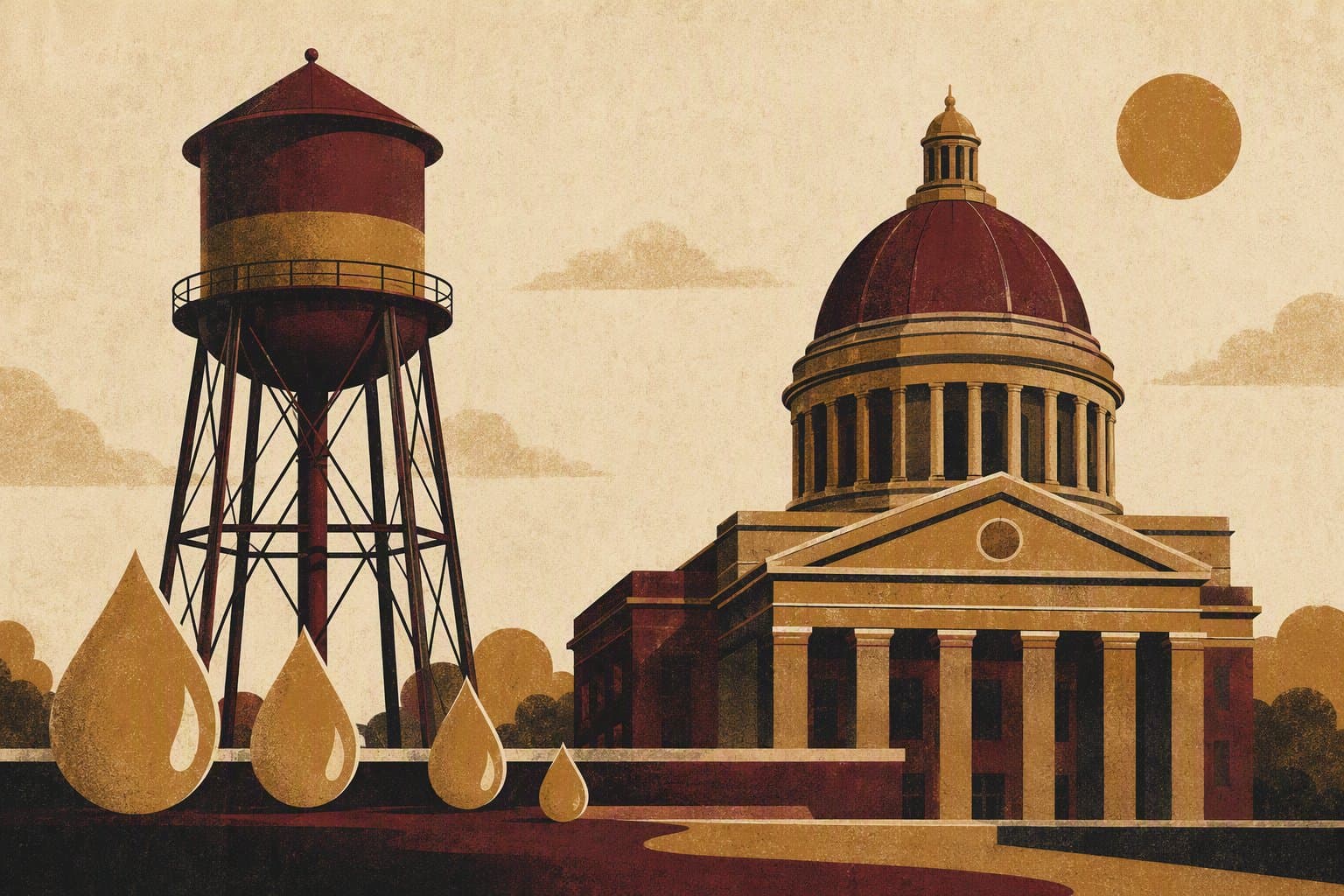 Civic Water Conservation - illustration, Jake Team LLC