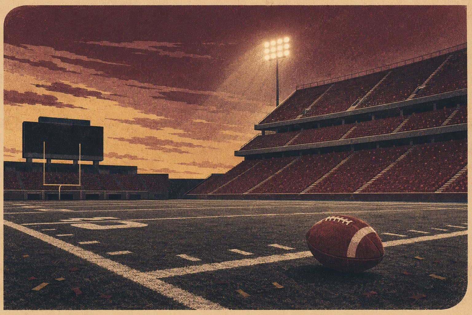 Preseason Gridiron - illustration, Jake Team LLC