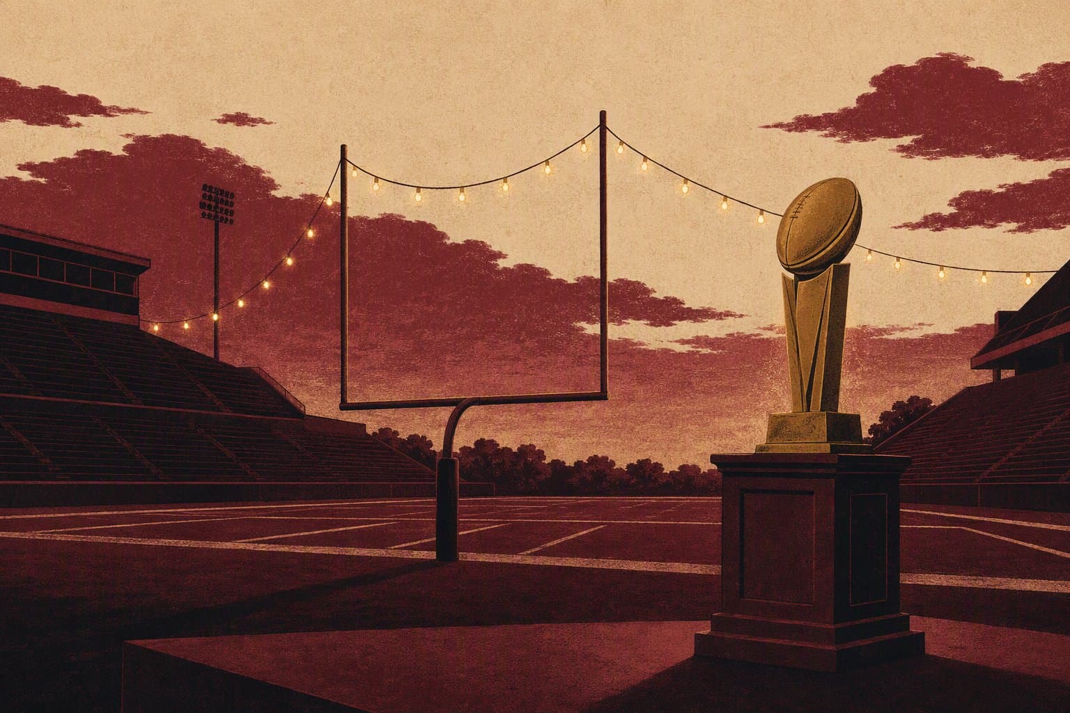College Football Atmosphere - illustration, Jake Team LLC
