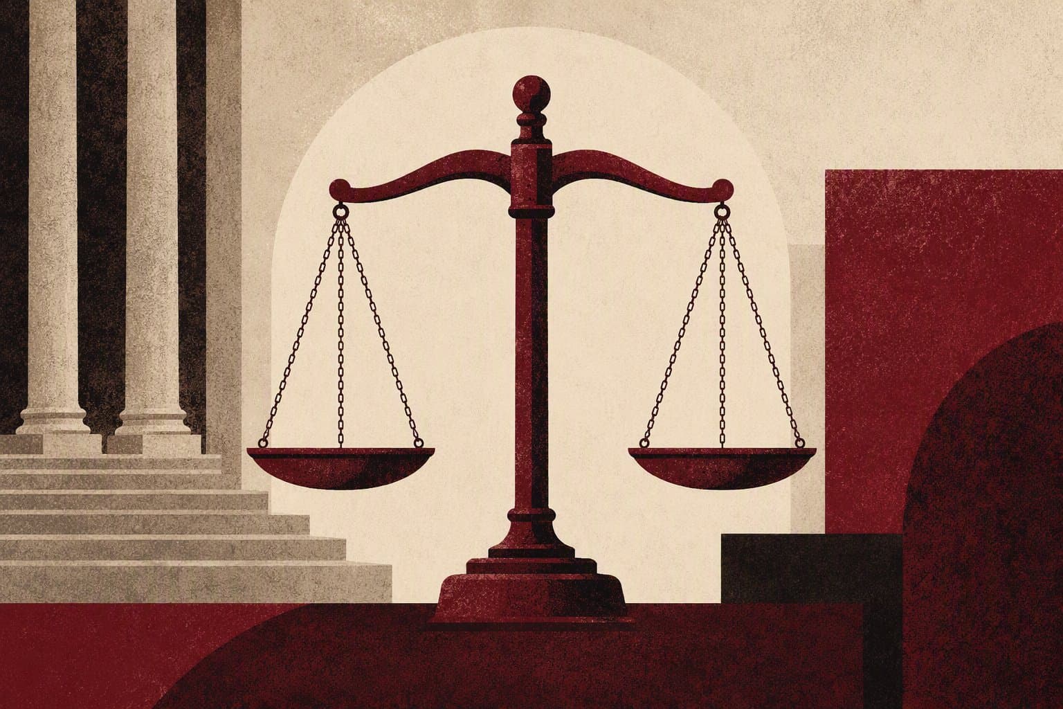 justice scales - illustration, Jake Team LLC