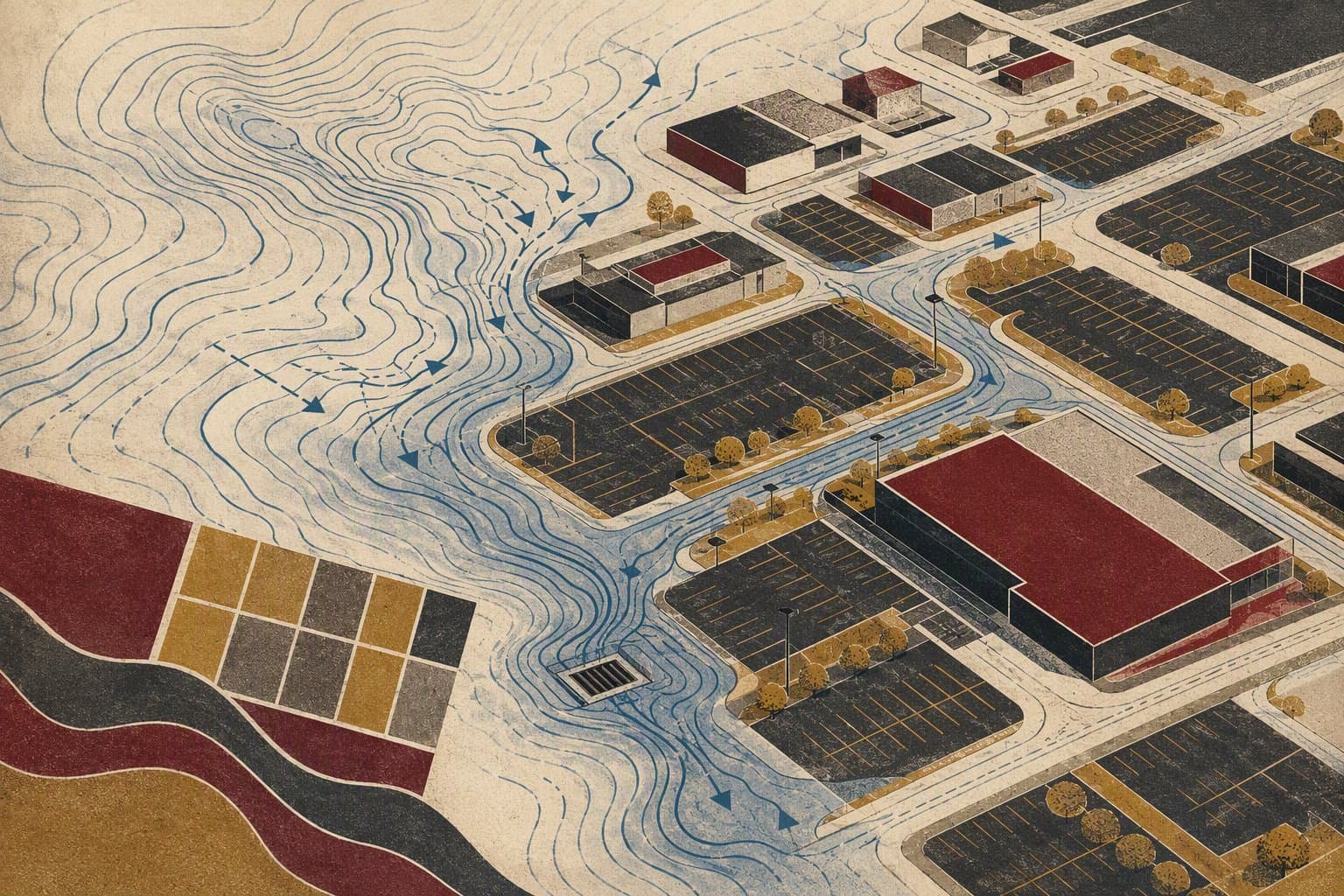 Urban Drainage - illustration, Jake Team LLC