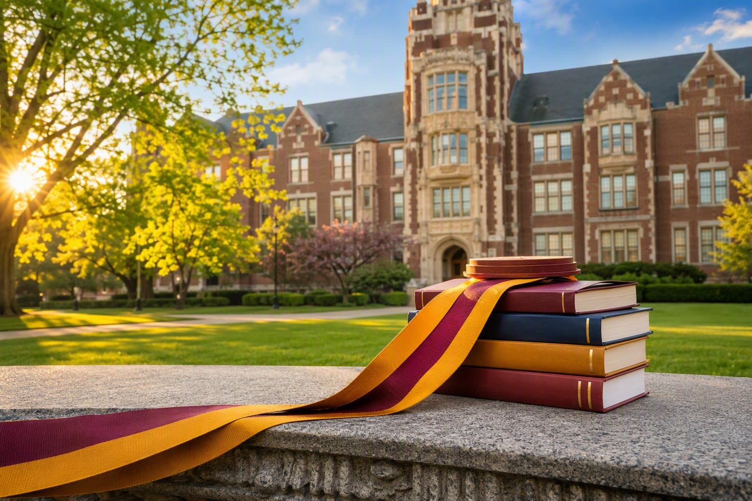 university campus celebration - illustration, Jake Team LLC