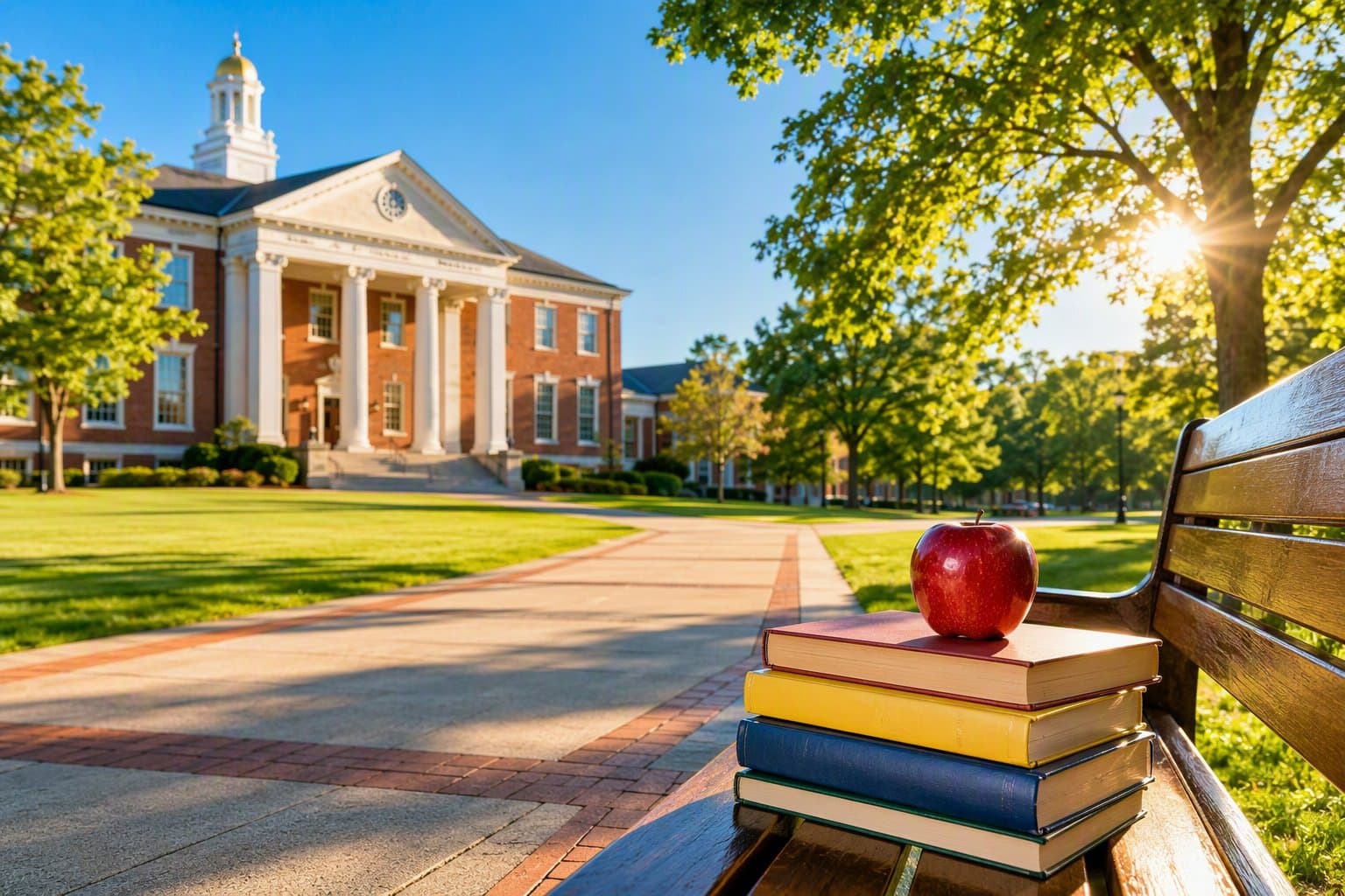 campus morning - illustration, Jake Team LLC