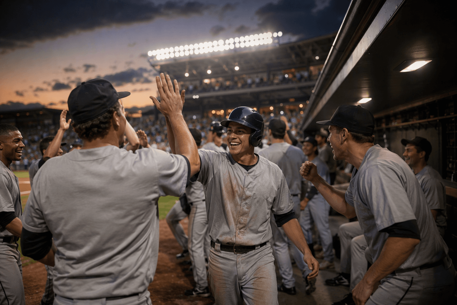 baseball dramatic rally - illustration, Jake Team LLC