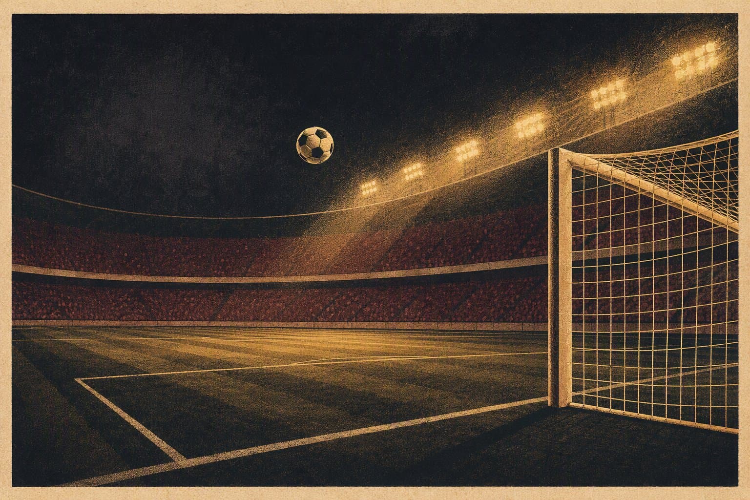 Late Night Soccer - illustration, Jake Team LLC