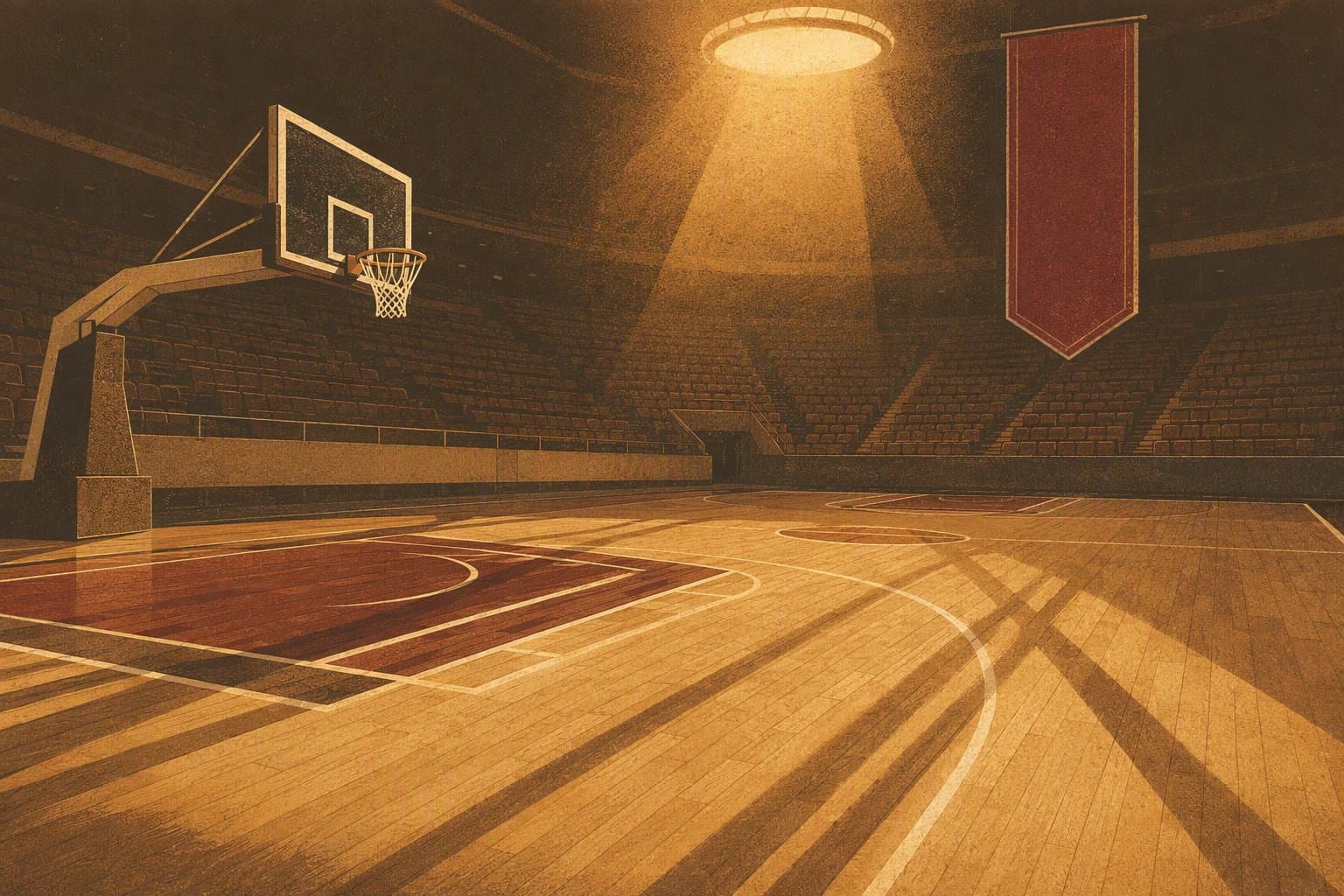 Basketball Court - illustration, Jake Team LLC