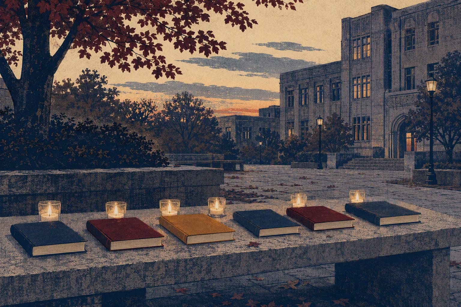 Campus remembrance - illustration, Jake Team LLC