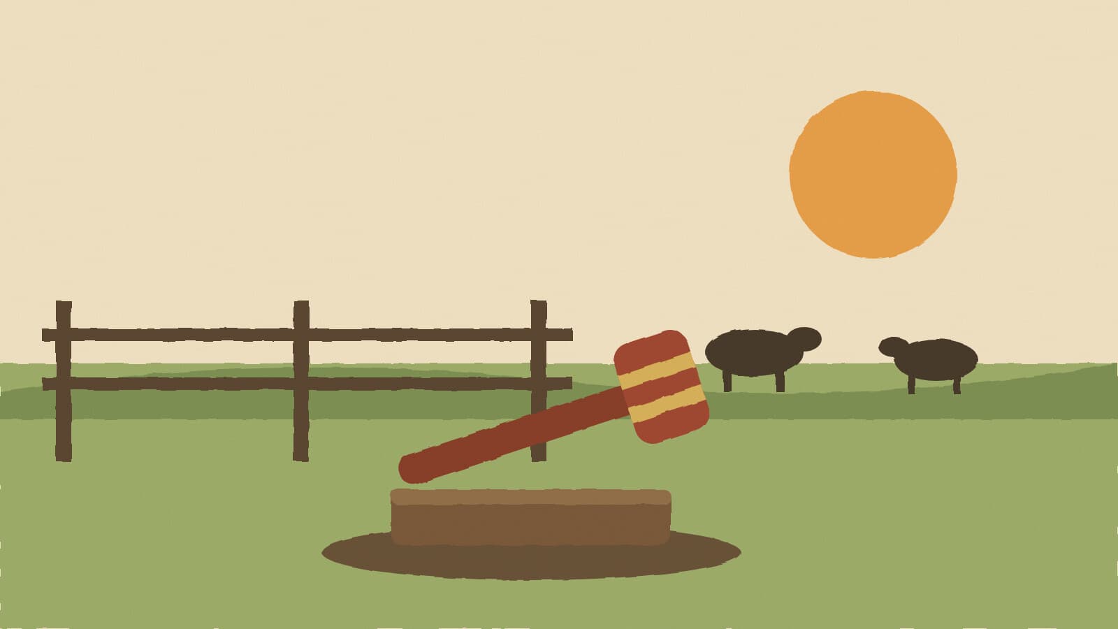 Gavel beside a ranch fence - illustration, Jake Team LLC