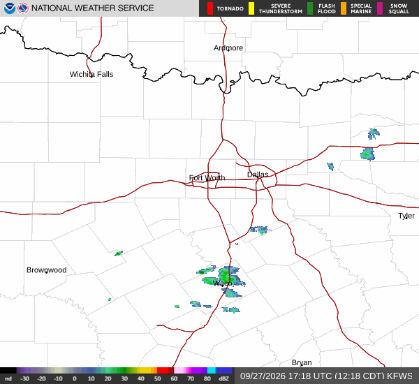 National Weather Service radar for North Texas (KFWS)