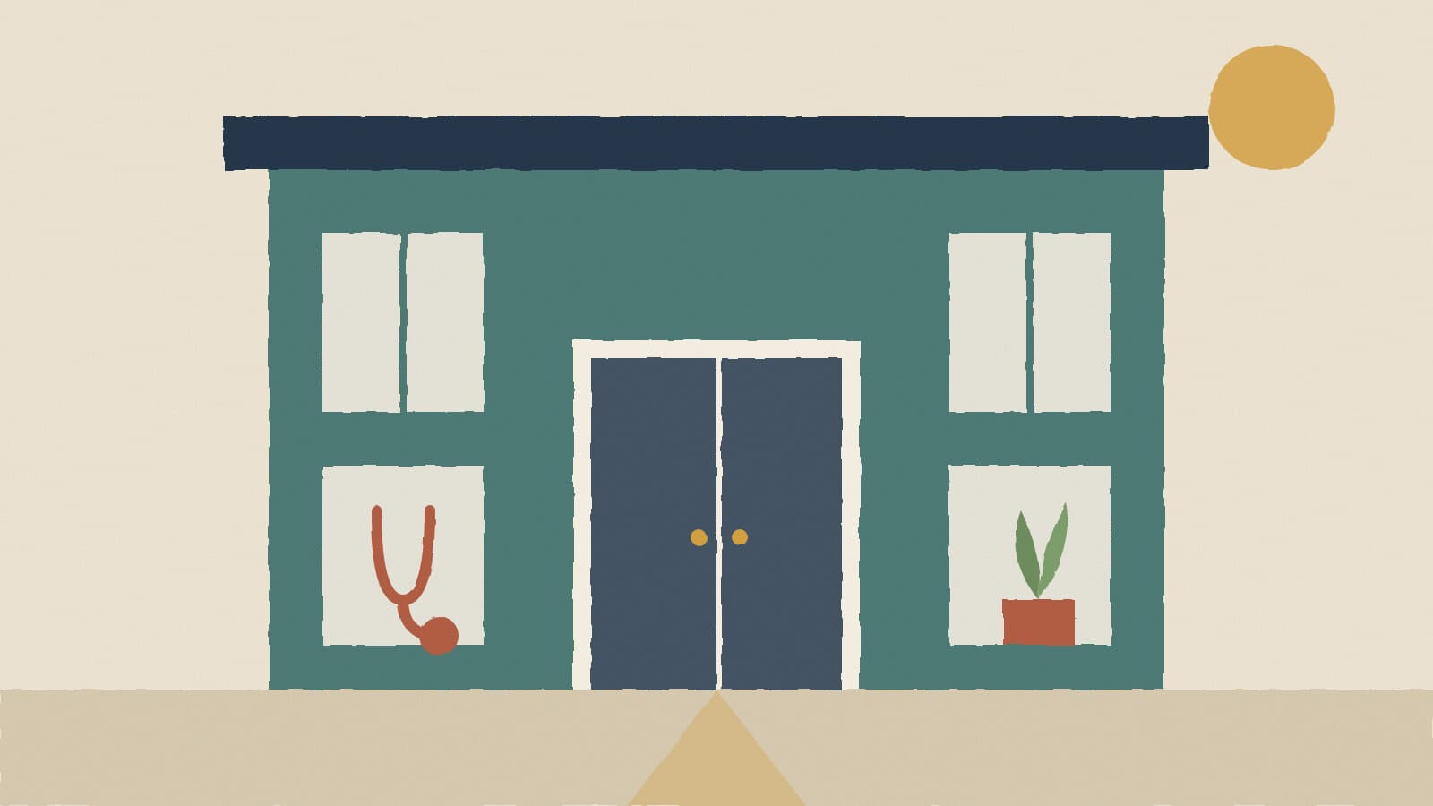 Public health office entrance - illustration, Jake Team LLC
