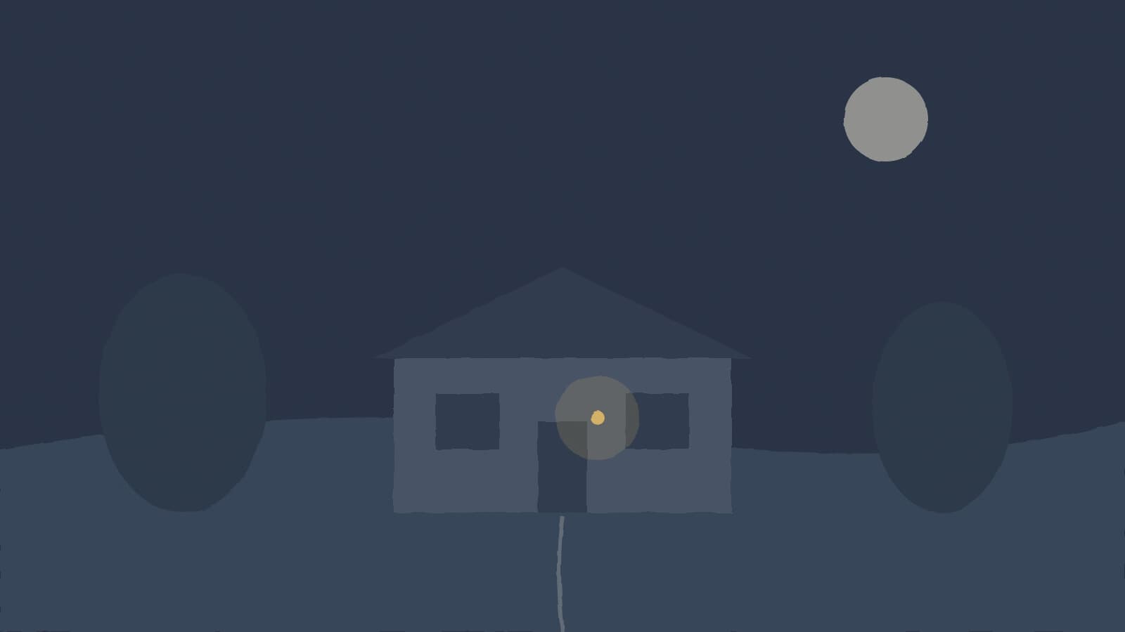 Quiet house at night - illustration, Jake Team LLC