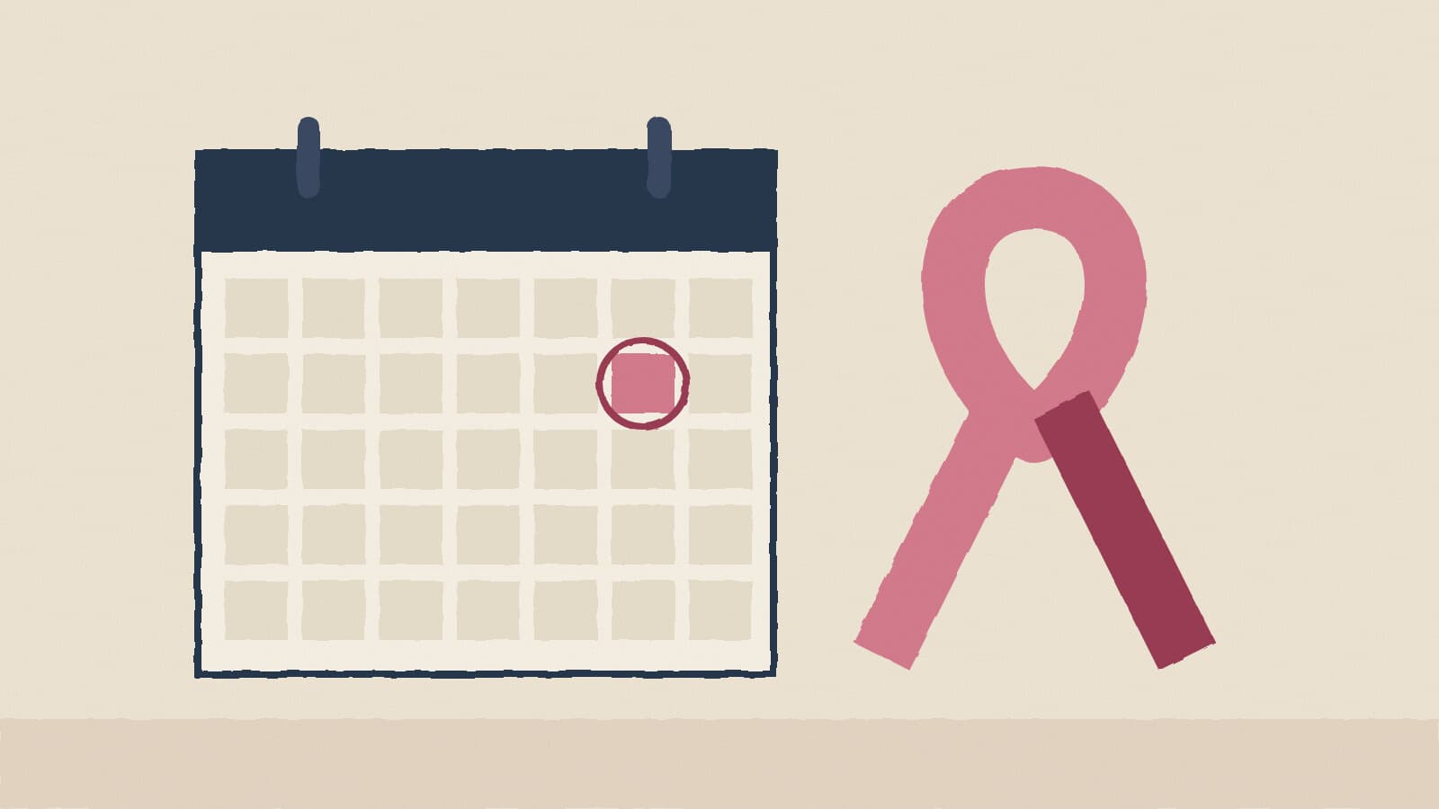 Screening calendar and ribbon - illustration, Jake Team LLC