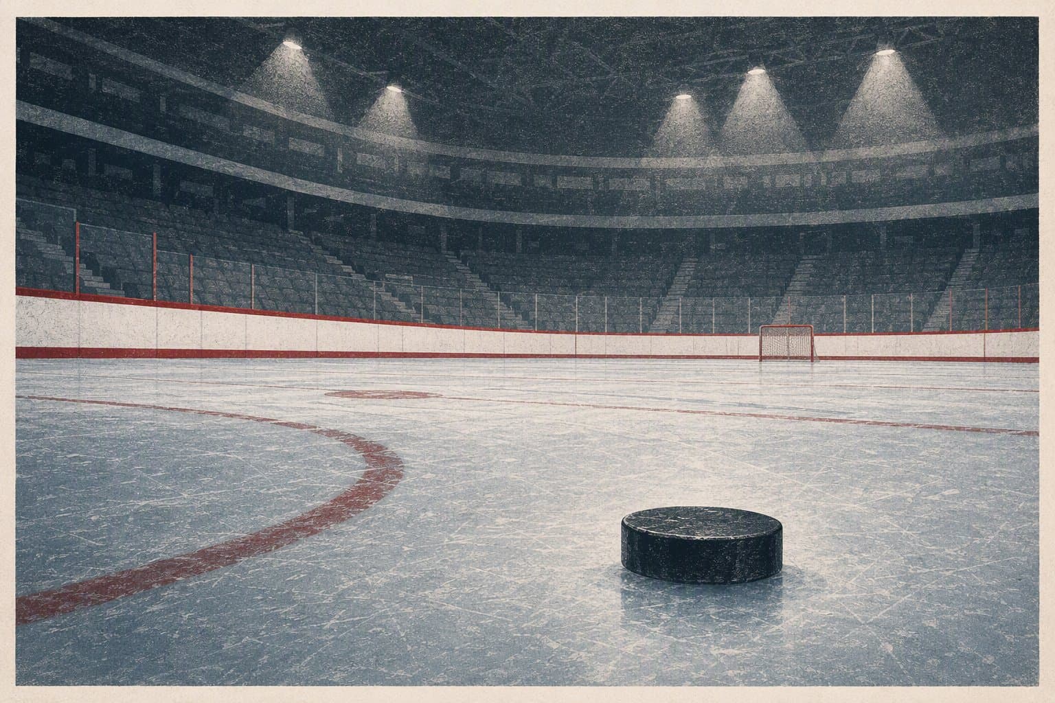 Empty hockey arena - illustration, Jake Team LLC