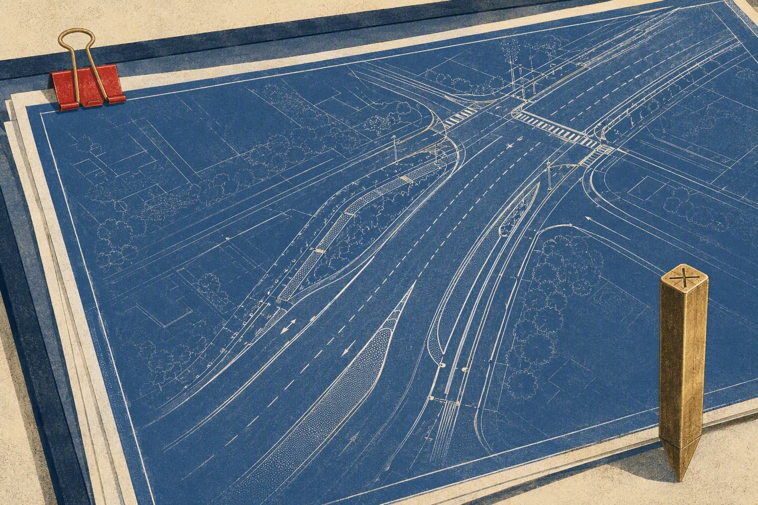 road design plan - illustration, Jake Team LLC