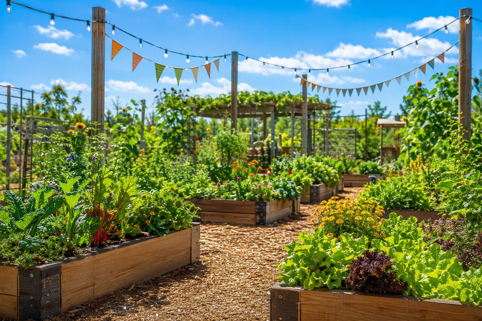 Community Garden Beds - illustration, Jake Team LLC