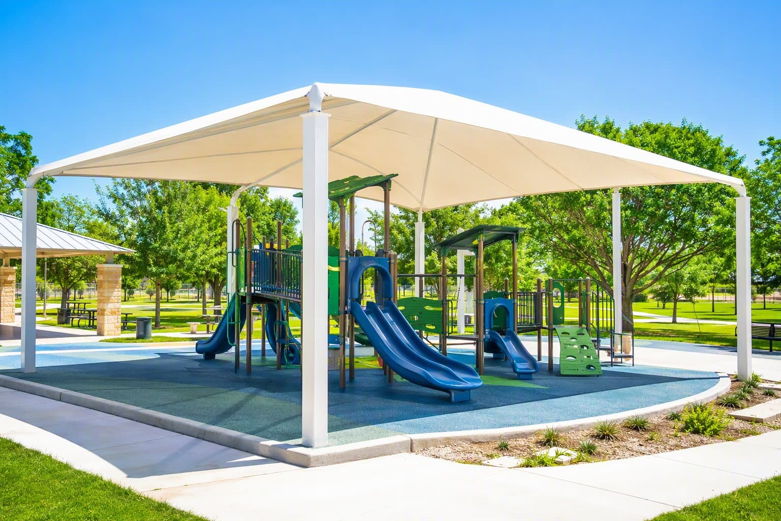 Shaded playground - illustration, Jake Team LLC