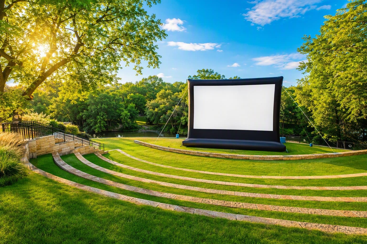 Outdoor Movie Night - illustration, Jake Team LLC