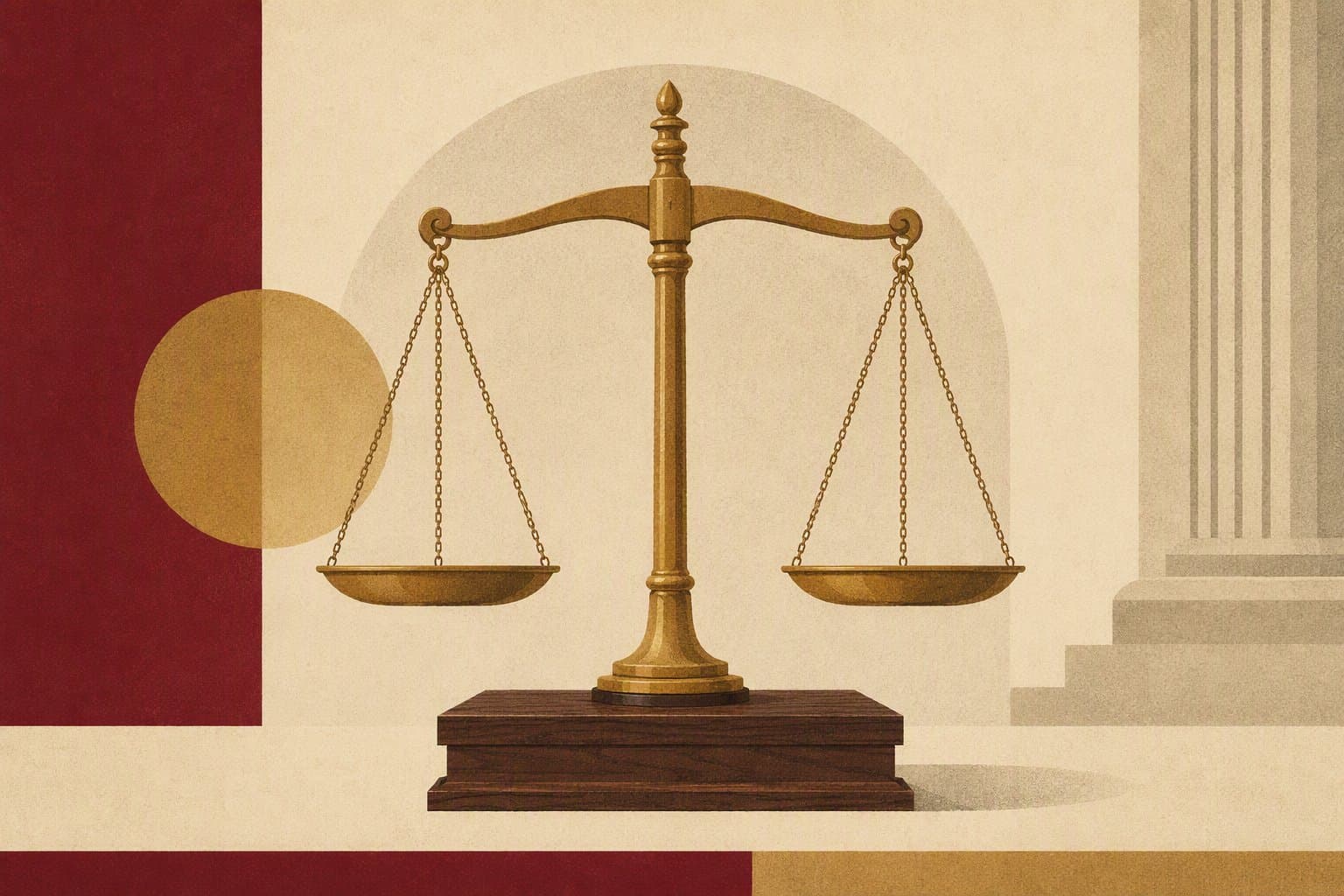 Justice scales - illustration, Jake Team LLC