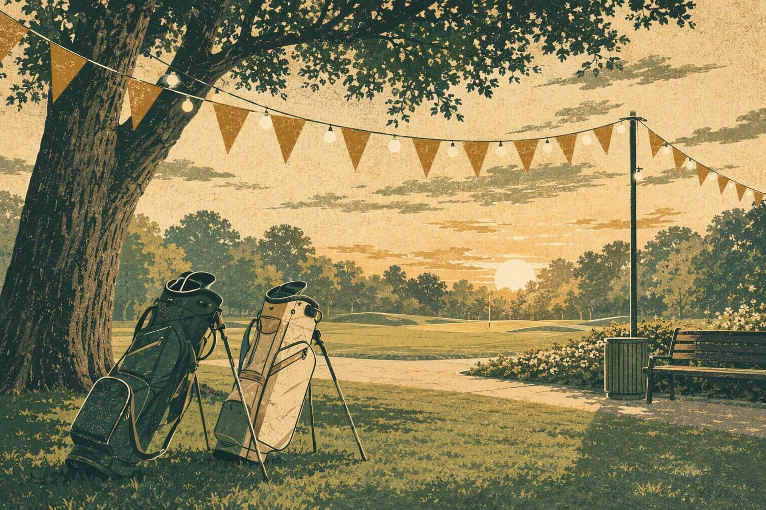 Charity Golf Tournament - illustration, Jake Team LLC