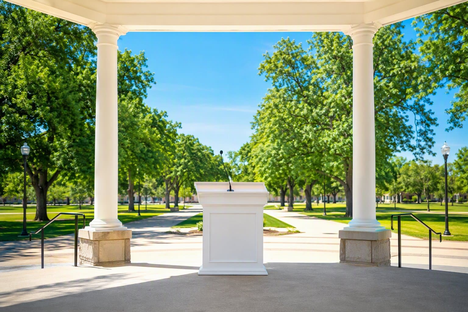 Senate rally at Aggie Park - illustration, Jake Team LLC
